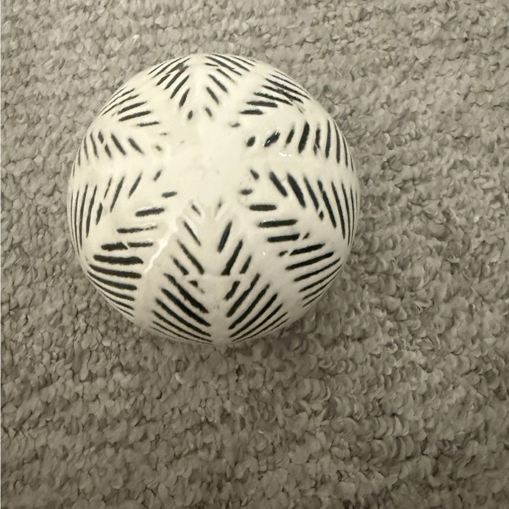 Decorative Ceramic Sphere Set - Blue, White, and Multicolor - Picture 2 of 7